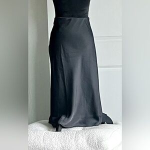 Black silk midi skirt size 14/16 from Lane Bryant
